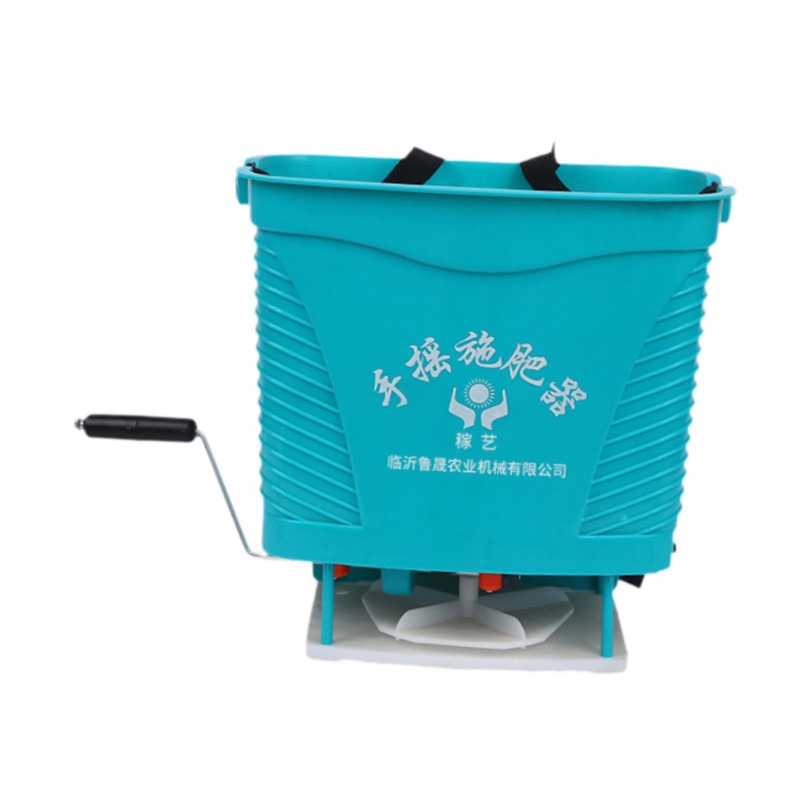 Hand Crank Fertilizer Spreader 30L Broadcast Spreader for Lawn Backyard Corn-image-9