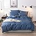 Produktbild Cupocupa Bettwäsche 155x220 cm 2 TLG; Winter Warme Bettwäsche Blau & Grau Aesthetic Muster 100% Weiche Angenehme Mikrofaser;Blau Bettbezug+Kissenbezug 80x80 (Blau 155 2T)