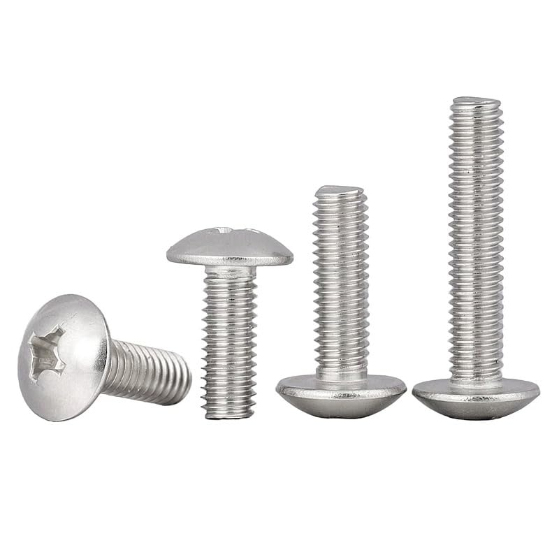 SS304 Stainless Steel Phillips Cross Pan Head Machine Screws 10# 12# 1/4 5/16 3/8 (50,UNC 5/16-18 x 3/8)