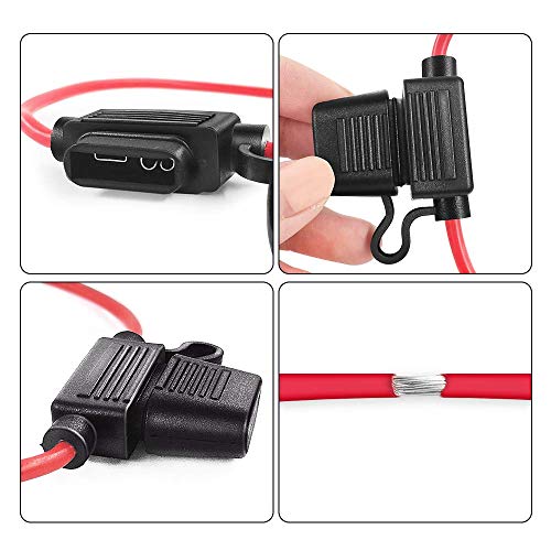 Mcigicm 12 Awg Inline Fuse Holder With 30A Atc/Ato Blade Fuse, 5 Pack #TOP5