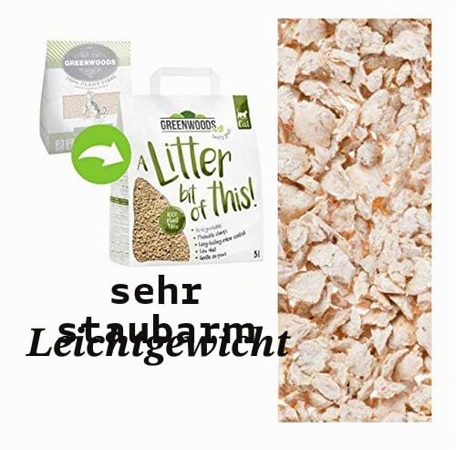 Greenwoods Katzenstreu, natürlich, 3 x 8 l