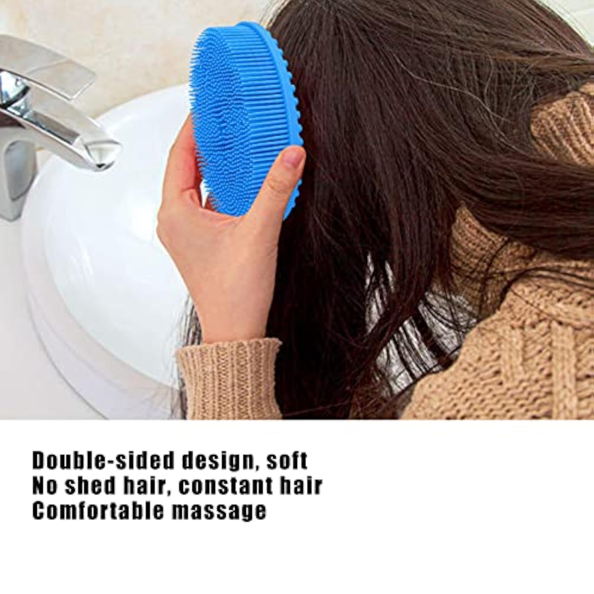 Multifunctional Bath Scrubber Silicone Shower Brush