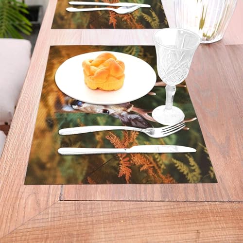 Sets de table en PVC pour décoration de table de salle à manger - 6