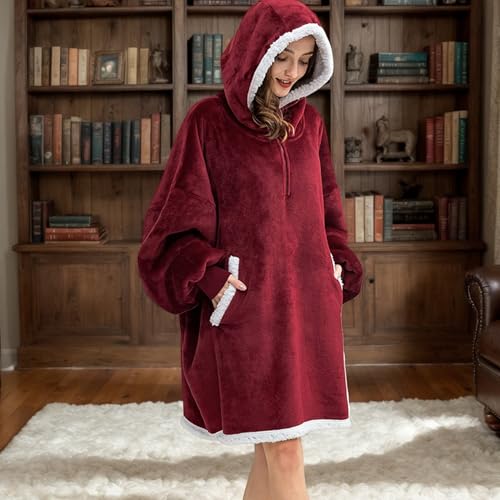 Couverture à capuche manches longues pour contrer le froid