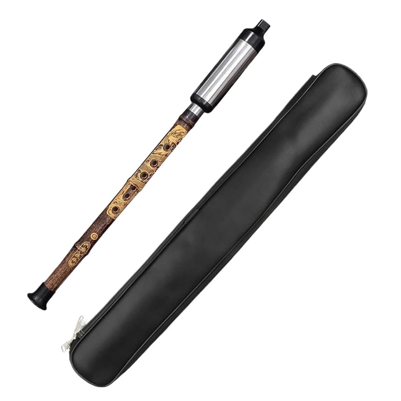Flauto Di Bambù Professionale Bawu Con Custodia In Pelle Accordatore Elettrico Strumento A Fiato Flauto Di Bambù Principiante(F Key)