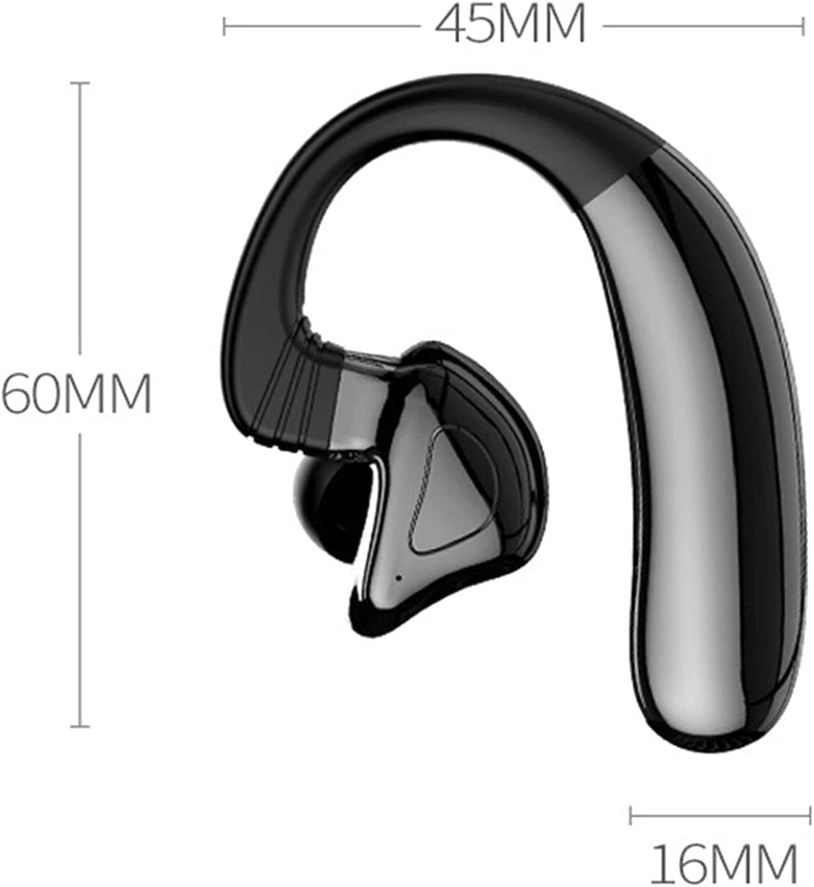 GeRRiT Auricolari wireless for allenamento Palestra Sport Corsa Ganci for le orecchie Auricolare Bluetooth 5.0 Cuffie wireless in-ear Resistenza al sudore IPX5 con microfono, batteria integrata