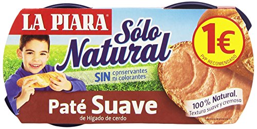 La Piara Sólo Natural Paté Suave de Hígado de Cerdo - Pack...