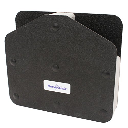 BenchMaster Magnetic Pistol Rack, Handgun Safe Storage, Holds 2 Pistols, Secure Gun Holder Organizer, Kydex, High-Density Foam, No Metal, Sturdy, No Flex, Made in USA