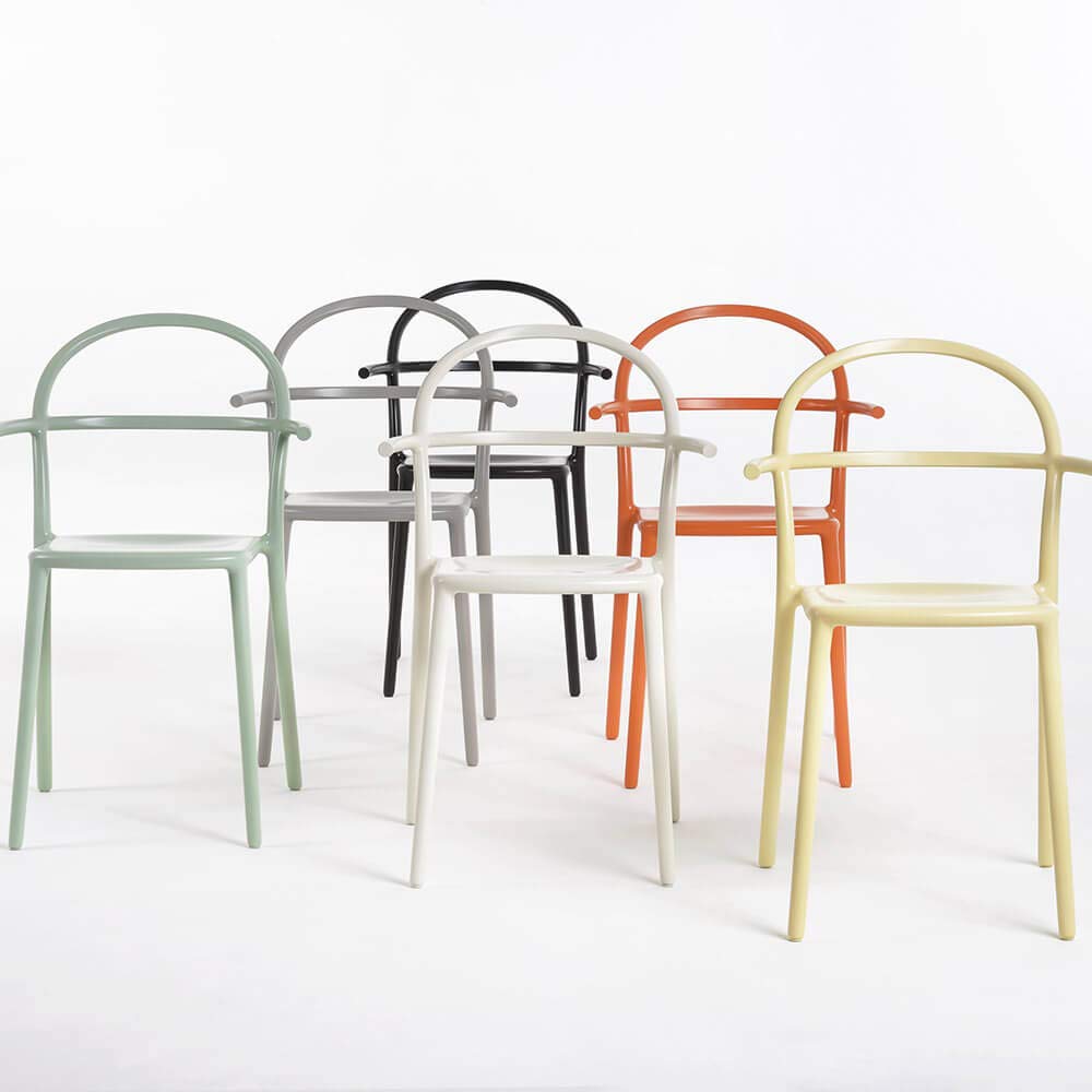 Kartell Set 2 Generic C Fauteuil Blanc