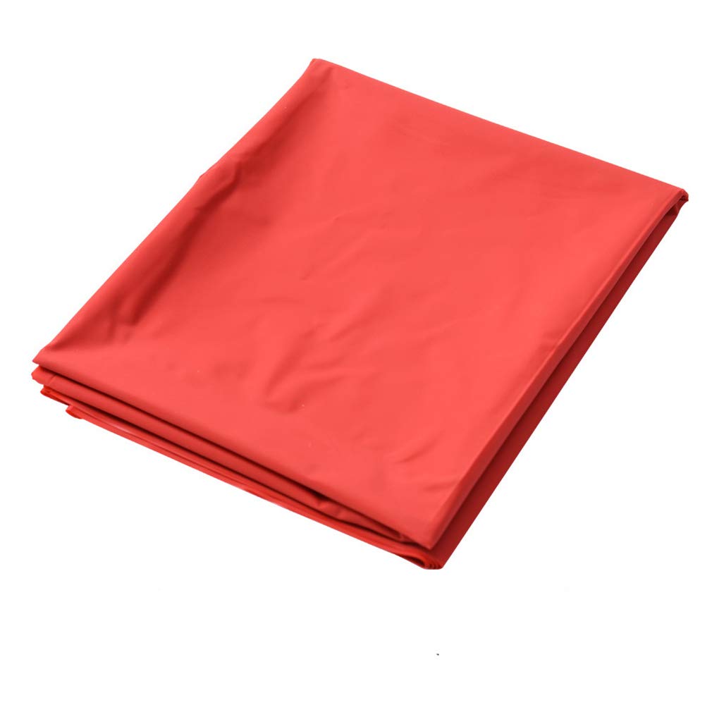 Imperméable Huile Massage Sexuel Housse de Drap PVC Vinyle Adulte Feuilles Sexy Jeu Reine Roi Literie Draps-Rouge 2,2 * 2 m