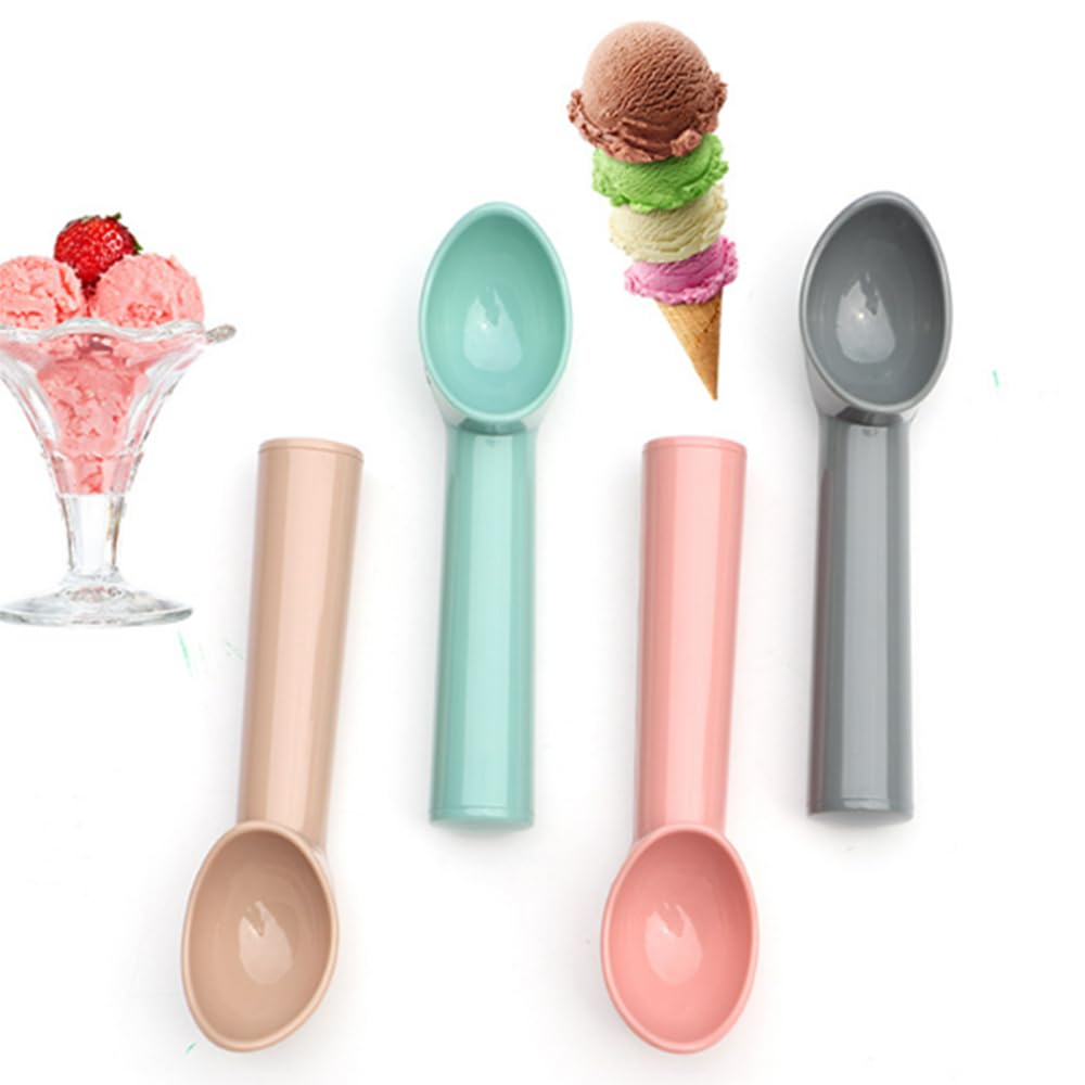 Ice Cream Scoop 7 inches Plastic ice Cream Scoop Durable Design Easy Clean for Gelato Cookie Dough Sorbet Almond
