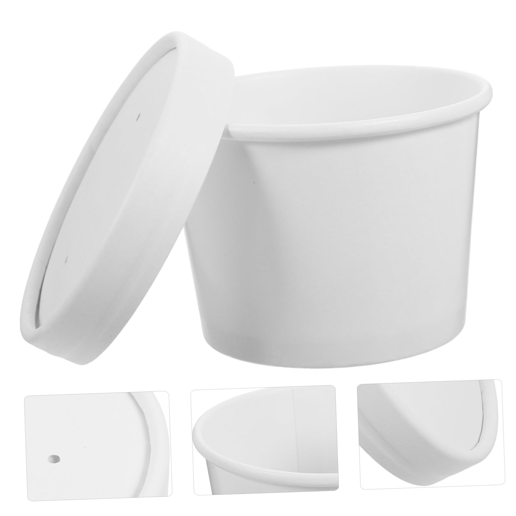 iplusmile 50juegos Tazón De Comida Reutilizable Con Tapa De De Sopa Portátiles Para Comidas Movimiento y Actividades Al Aire