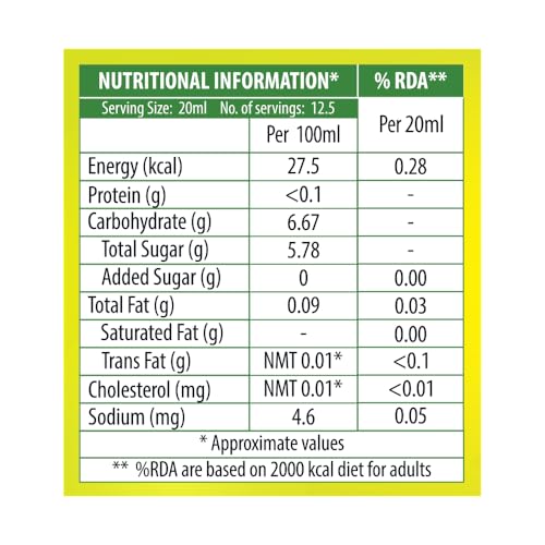 Image of Keya Fresh Lemon Juice| Contains Natural Lemon Juice| No Added Water, No Concentrate, No Sedimentation|Fresh for 24 Months| Quick, Easy, Hassle Free Essential| For Everyday Cooking & Beverages| 250 ml