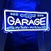 Britrio Blue Garage Neon Sign for Man Cave Garage Tool Room Shop Wall Art Sign Decoration Father's Day Christmas Birthday Gift for Dad Husband 5V USB Powered(15.75''x7'')