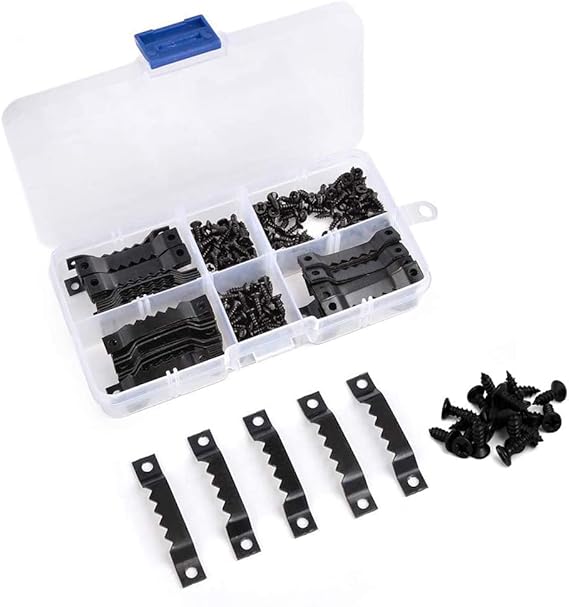 Sawtooth Picture Hangers Heavy Duty Black Oil Painting Picture Hooks