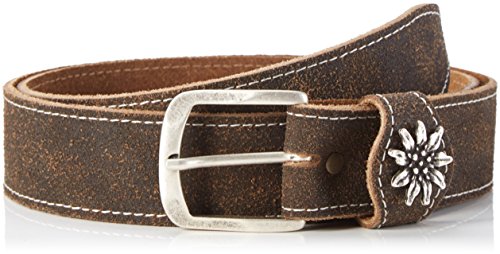 Werner Trachten Unisex Trachtengürtel 03852 Gürtel, Braun (Dunkelbraun 103), 130 cm Cover