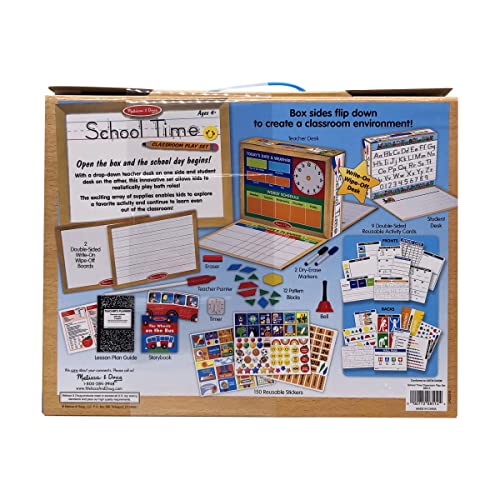 Melissa & Doug School Time! Classroom Play Set Game - Be Teacher Or Student #TOP6