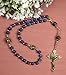 Handmade Greek Eastern Orthodox Rosary Lapis Lazuli and Gold Tone Crucifix Gift