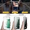 Jonwelsy Anti Peeping Case for Samsung Galaxy S22, 360 Degree Protection 4 Anti-Drop Corners Front Privacy Glass Cover Anti SPY Peep Screen Magnetic Adsorption Metal Bumper for Samsung S22 (Silver) - Thumbnail Image 3