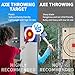 NUCTKP Throwing Axe Game, 8 Long Handled Axes and 8 Star Darts, Axe Throwing Targets, Axe Throwing Targets for Outdoor Games Play for All Members of The Family.
