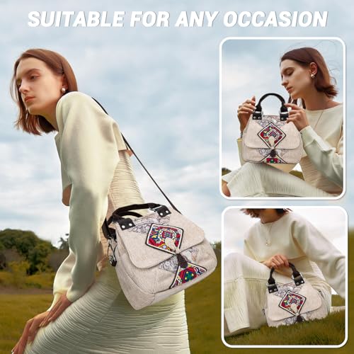 Tote Bag for Women With Zipper, Small Crossbody Bags for Women Trendy, Hand-Woven Shoulder Handbags2