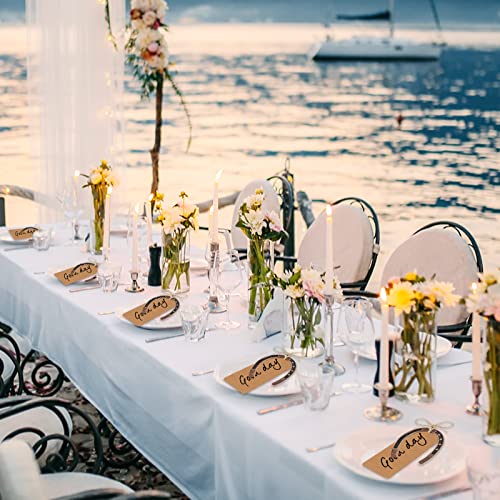 Foto von Hufeisen Deko Set für Hufeisen Glücksbringer, Hufeisen Hochzeit, Partygeschenk, Vintage Hochzeits-Dekorationen (Inkl Hufeisen, Pappkarte und Bindfaden) 10 Stück