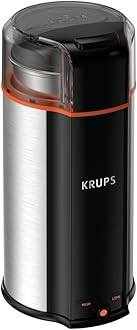 KRUPS: 3oz Coffee Grinder, Ultimate Silent Vortex Plastic and Stainless Steel...