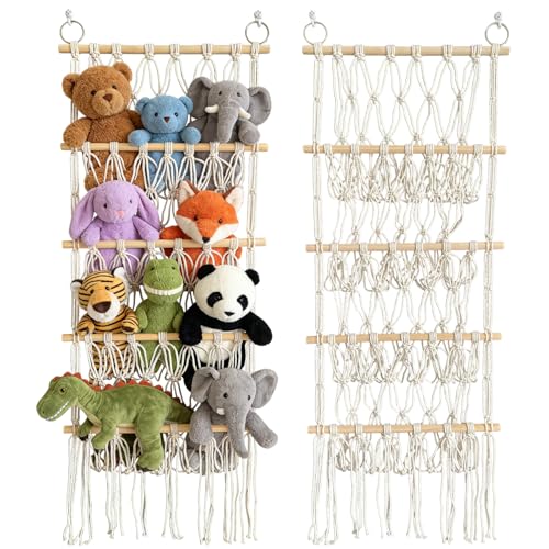 Filet de rangement pour animaux en peluche pour libérer l'espace dans la chambre