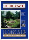 Ohio State vs Illinois Fighting Illini NCAA Football Game Program 10/13/1962Memorial Stadium-Buckeyes -VG+