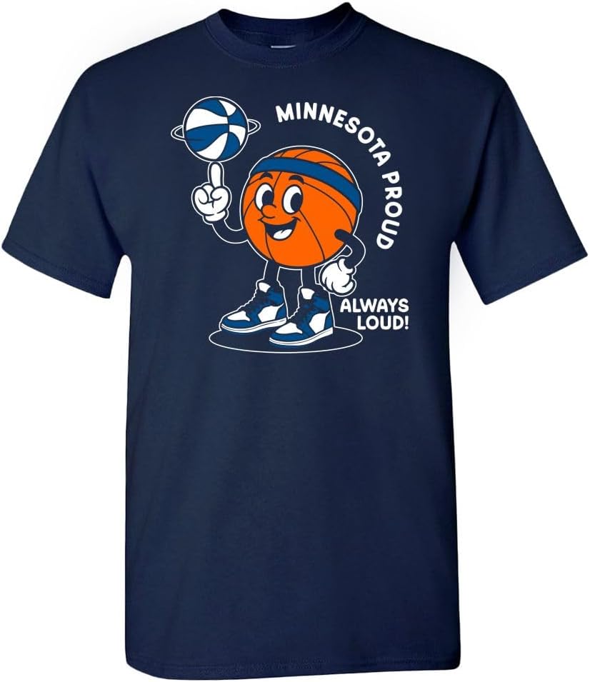 Hometown Proud, Always Loud Men's T-Shirt for Basketball Fans