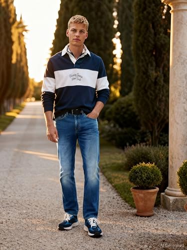 Tommy Jeans Ryan Slim Str Dh0235 Dm0Dm21054, Pantaloni, Uomo, Denim (Denim Medium), 36W / 32L - 4