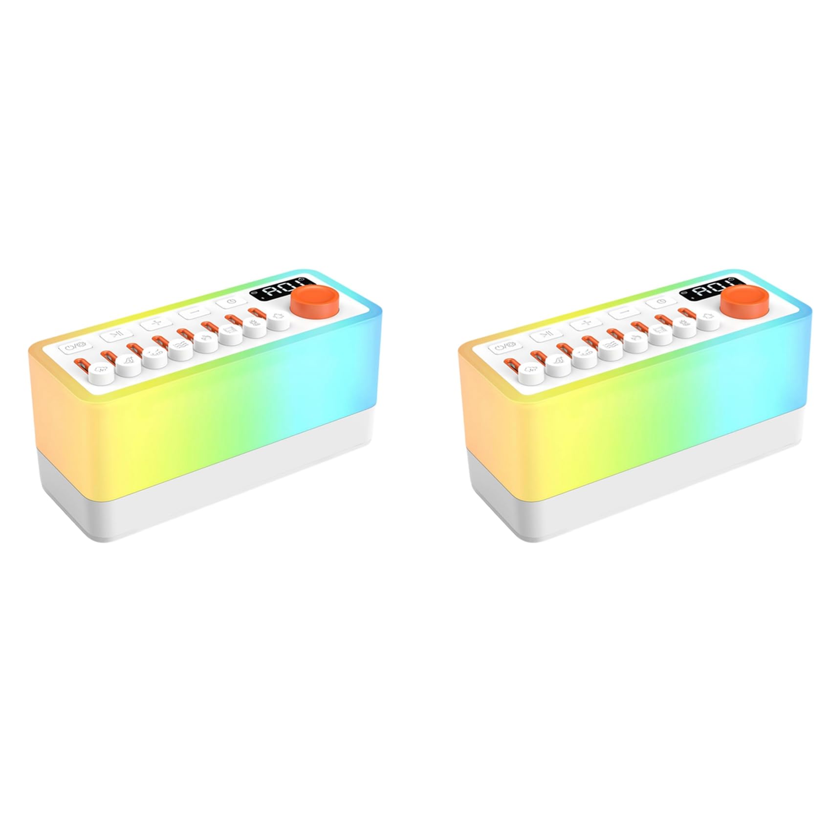 Appareil sonore bruit blanc Bluetooth avec veilleuse 12 couleurs x2 - 7