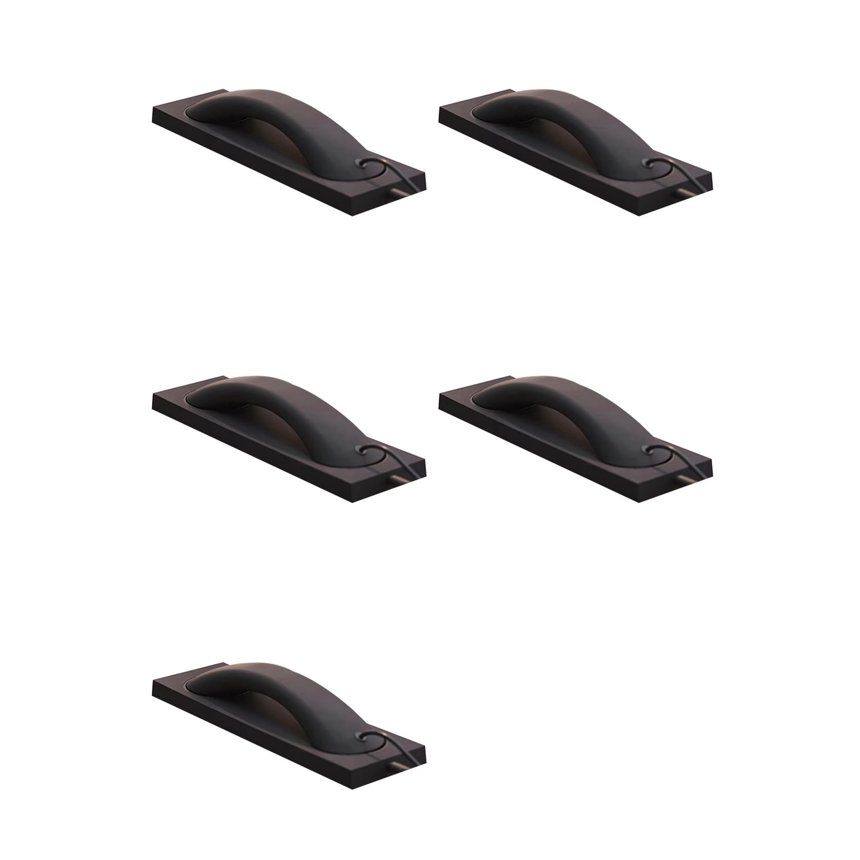 5X Receptor de Teléfono Retro Universal, Auricular para Llamadas con Teléfono Inteligente, Micrófono de 3,5 mm para Teléfono Fijo, Color Negro