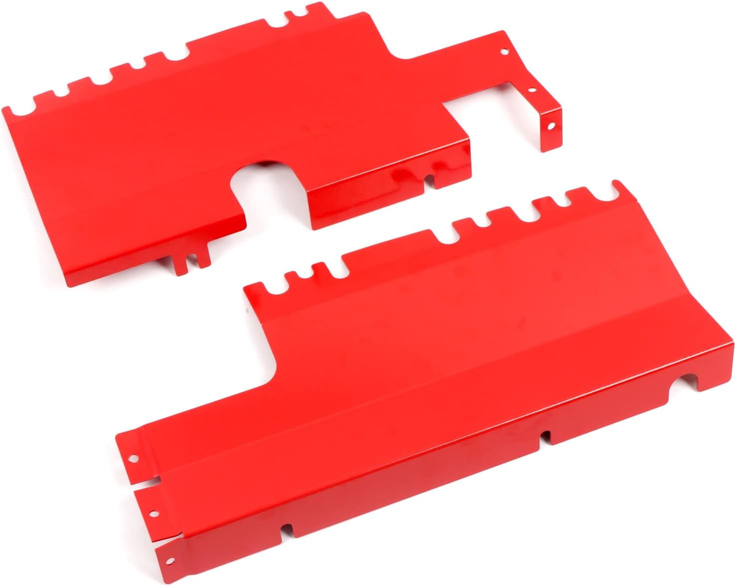 ITrims Radiator Panel Cover for Subaru WRX STi 2015-2021 Car Accessories Trim Water Tank Radiator Cap Protector Aluminum 3PCS Red