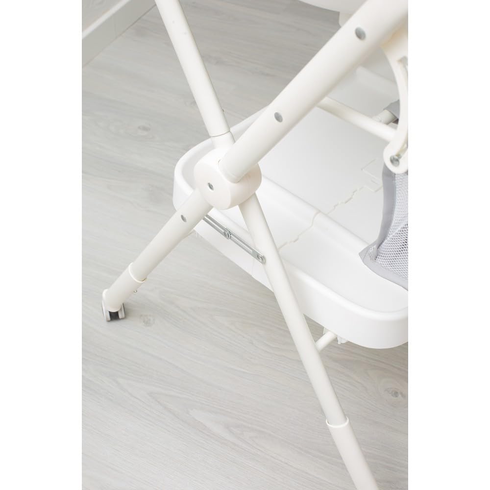 Interbaby Bañera Bebé Cambiador Plegable Patas, Ruedas, Hamaca (Dino) | Bañera con cambiador 2 en 1, hamaca anatómica extraíble, patas antideslizantes, altura ergonómica, portátil
