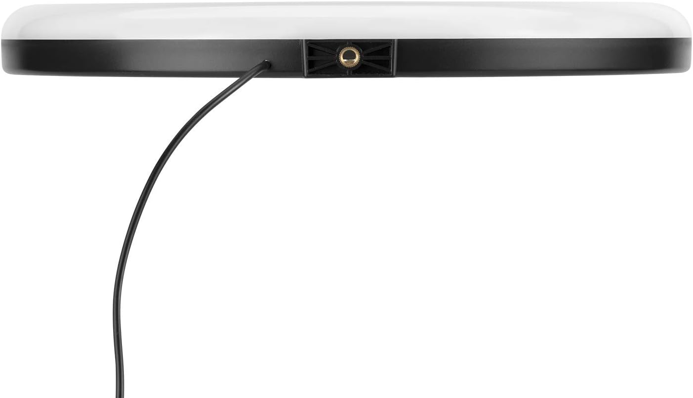 Bottom view of MOMAX V. Log Livestream Ring Light showing tripod mount