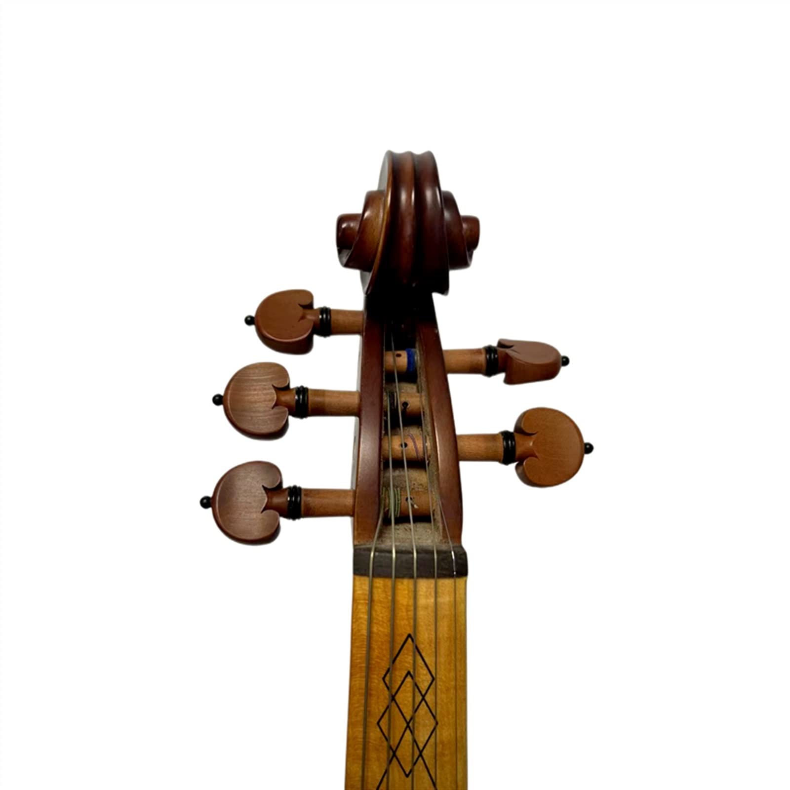 Violon Student Legno Massello 5 Corde 4/4 Violino Elettrico Violino Parti in Legno di Bosso con Custodia, Archetto, Cavo di Collegamento