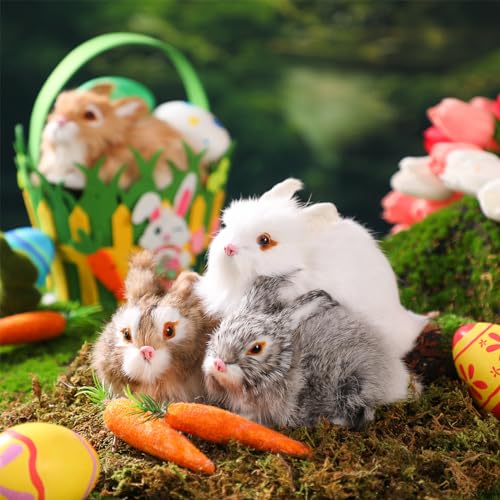 4packminibunnyrealisticcuteplushrabbitsfurlifelikeanimalsimulationstuffedtoymodeleastergiftboygirlkidspartydecorforeasterbirthdayhome Urban Country Home Decor 4 pack mini bunny realistic cute plush rabbits fur lifelike animal simulation stuffed toy model easter gift boy girl kids party decor for easter birthday home urban country home decor
