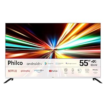 Fast Smart TV Philco PTV55M8GAGCMBL 55” 4K QLED Dolby Audio