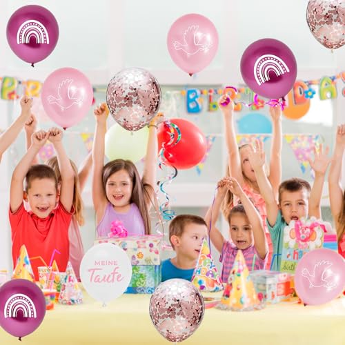 ALEGRE® Christening Decoration Balloon, Pink, Pack of 20 Christening Decoration Balloons, Christening Decoration - Image 3