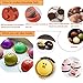 Semicircle Silicone Mold,Shxmlf Half Sphere Chocolate, Candy and Gummy Mold Teacake Bakeware Set for Cake Decoration Mousse Dome Jelly Ice Cream Bombe Cupcake Baking Mold, Assorted Size,Set of 4