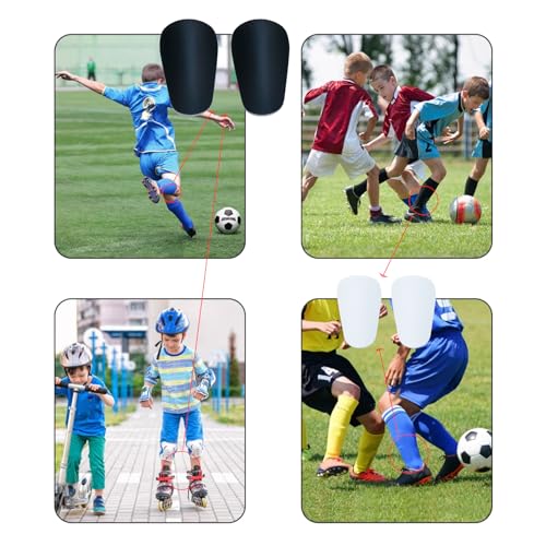 2 Pair Mini Pro Football Shin Pads, Professional Soccer Shin Guards Football Training Protector Low Leg Pads Soccer Leggings Plate Shin Guards - Image 6