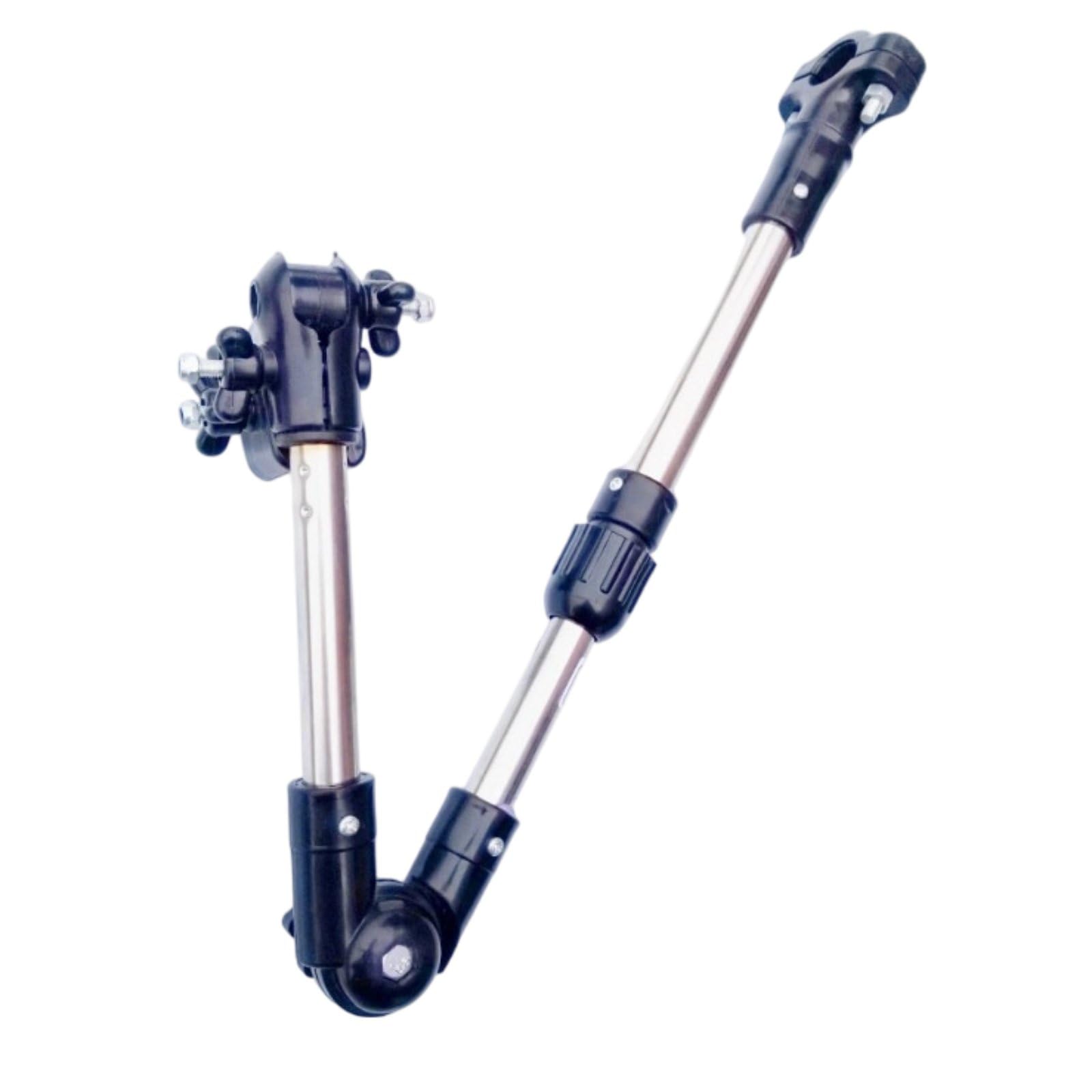 Cycle Umbrella Mount Stainless Steel Bike Umbrella Holder Adjustable 360° Wheelchair Rain Shade Holder for Outdoor, Travel, B-Type Fold-Tele-image-45