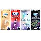 DUREX REAL FEEL PRESERVATIVOS 12 UDS SIN LÁTEX: Preservativos sin látex con una tecnología para proporcionar una mayor sensación de piel con piel. Anchura nominal de 56mm