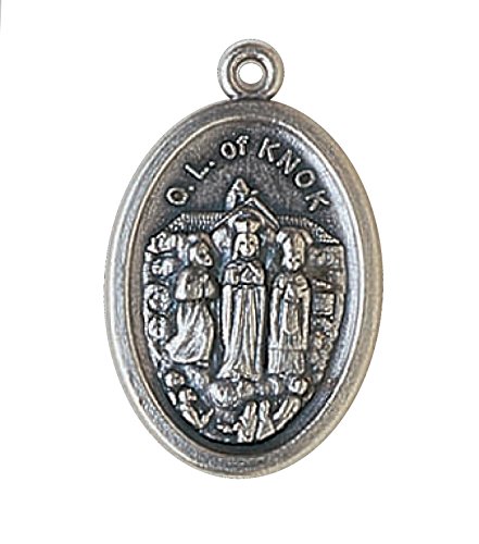bomap Lot of 6 Religious Medals from Italy - Silver tone + Oval ring (O.L. Knock)
