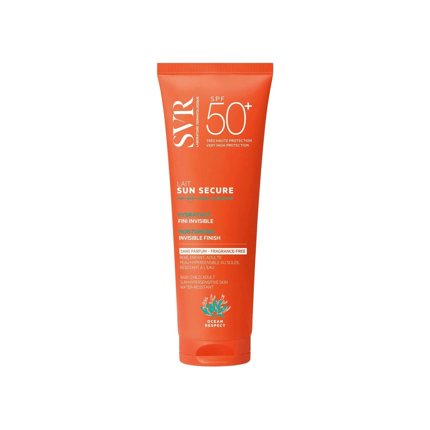 LABORATOIRE SVR – Crème Solaire Hydratante SPF 50+ pour Peau Sensible, Protection Maximale (Tube 250 mL) L'unité