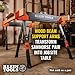 Klein Tools 66188 Folding Saw Horse, 2x4 Support Arms, 26-Inch to 32-Inch Adjustable Height, Heavy Duty Jobsite Table, 1-Pack