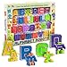 BleuZoo Alphabet Robots Action Figure Alpha-Bots Educational ABC Letters Preschool Learning Stem Montessori Classroom Teaching Toy for Kids Toddlers - 26 Pieces