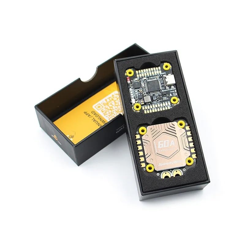 SpeedyBee F405 V4 BLS 60A Stack (F405 Flight Control+BLS 60A 4in1 ESC) ICM42688P 3~6S Lipo for RC FPV Racing Drones Parts (SB-F4V4-60-STACK)