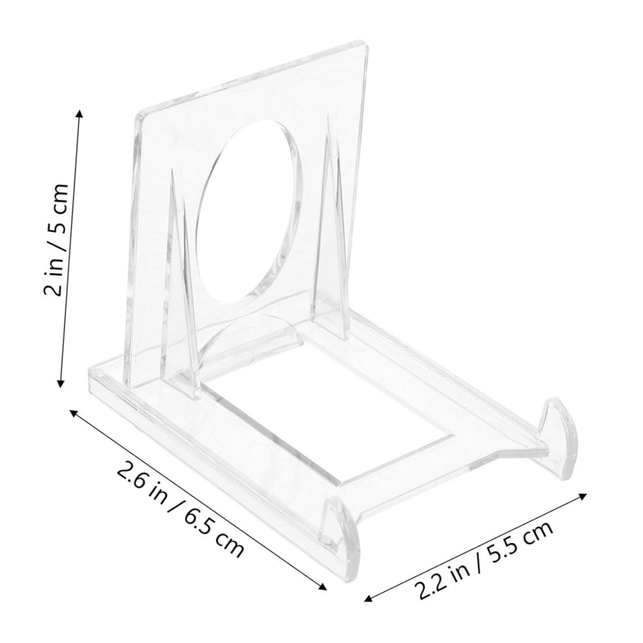 SOLUSTRE Adjustable Acrylic Stands 10pcs Small Picture Stand for Home Retail Display Rack Sturdy Portable Organizer